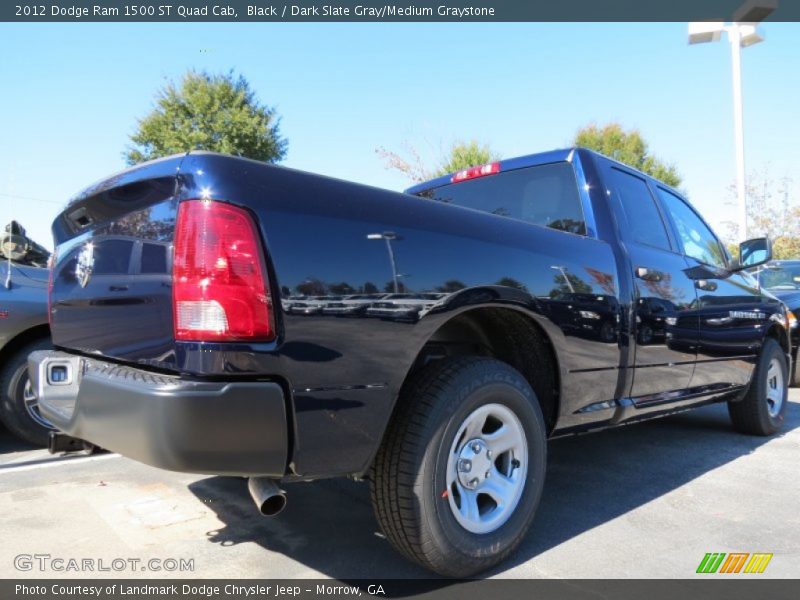 Black / Dark Slate Gray/Medium Graystone 2012 Dodge Ram 1500 ST Quad Cab