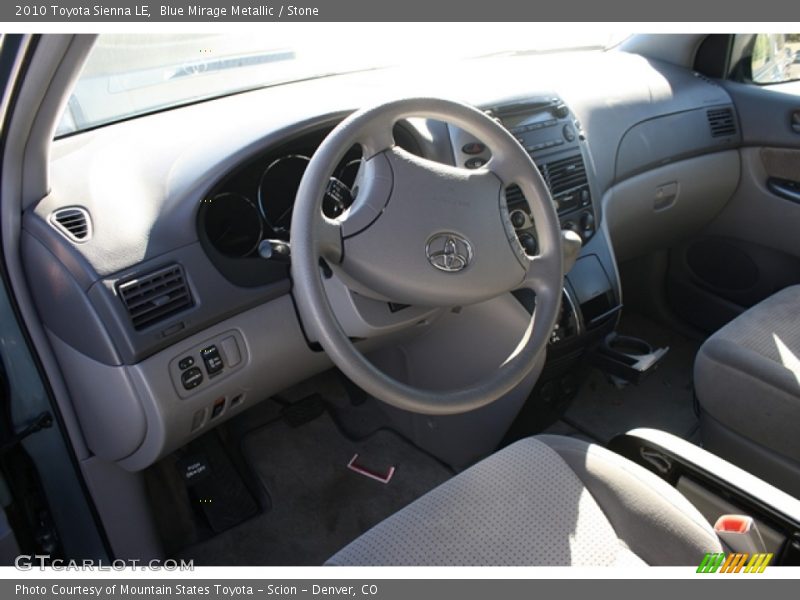 Blue Mirage Metallic / Stone 2010 Toyota Sienna LE