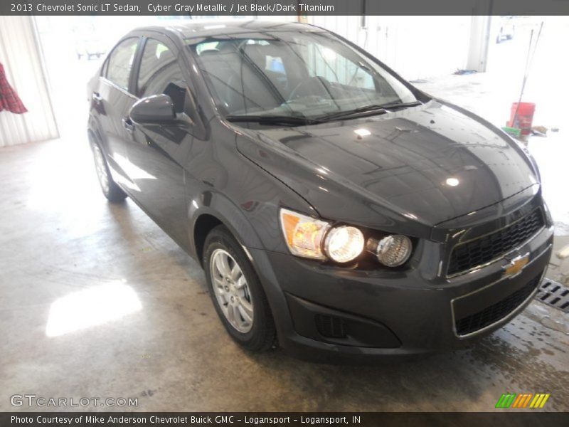 Cyber Gray Metallic / Jet Black/Dark Titanium 2013 Chevrolet Sonic LT Sedan