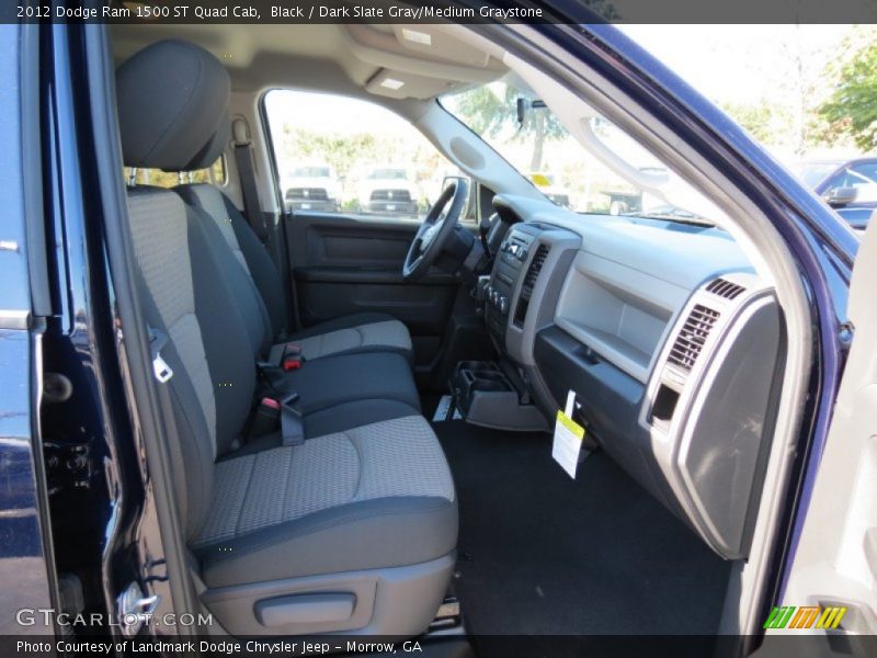 Black / Dark Slate Gray/Medium Graystone 2012 Dodge Ram 1500 ST Quad Cab