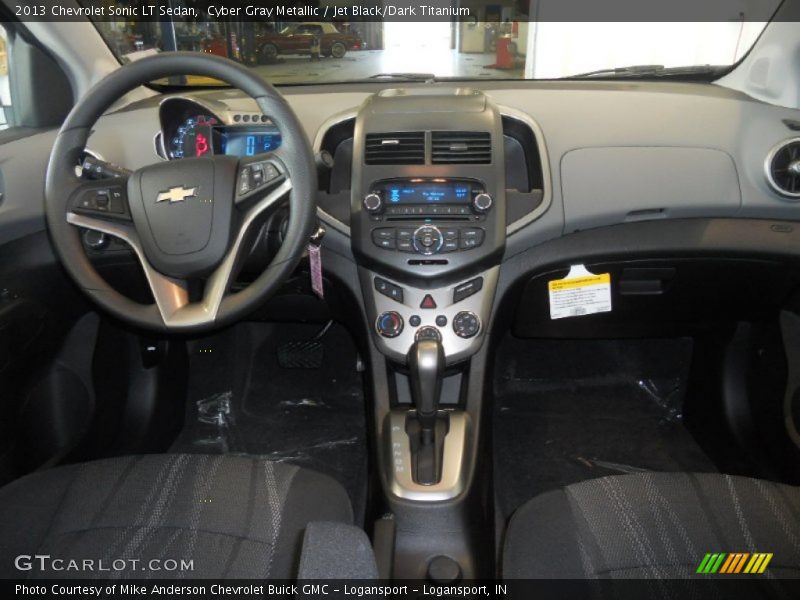 Cyber Gray Metallic / Jet Black/Dark Titanium 2013 Chevrolet Sonic LT Sedan