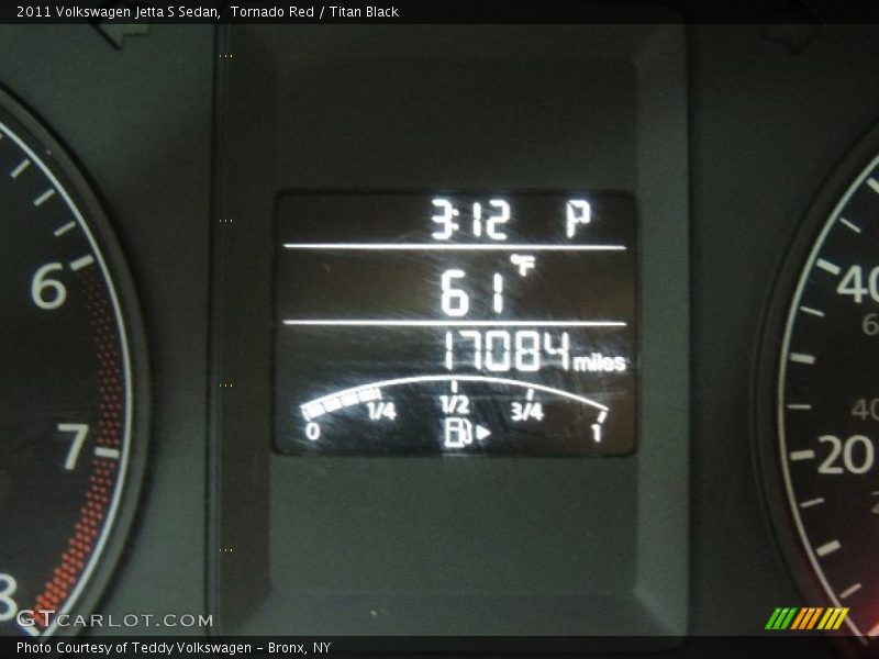 Tornado Red / Titan Black 2011 Volkswagen Jetta S Sedan