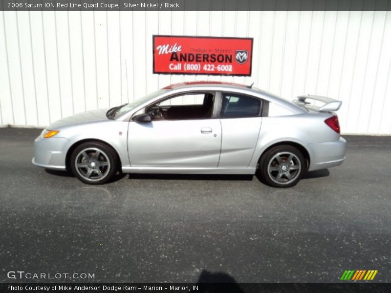 Silver Nickel / Black 2006 Saturn ION Red Line Quad Coupe