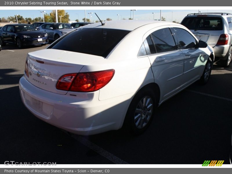 Stone White / Dark Slate Gray 2010 Chrysler Sebring Touring Sedan