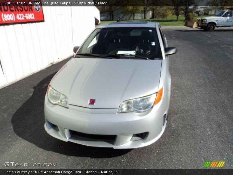 Silver Nickel / Black 2006 Saturn ION Red Line Quad Coupe