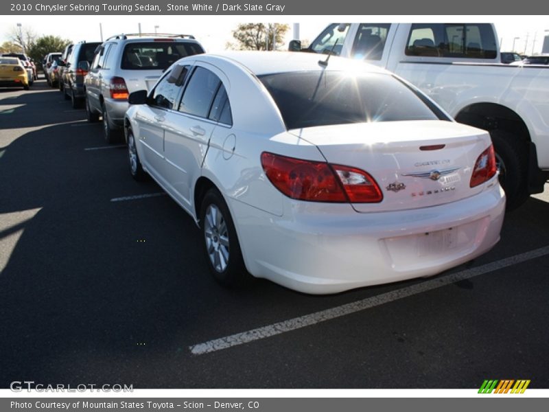 Stone White / Dark Slate Gray 2010 Chrysler Sebring Touring Sedan