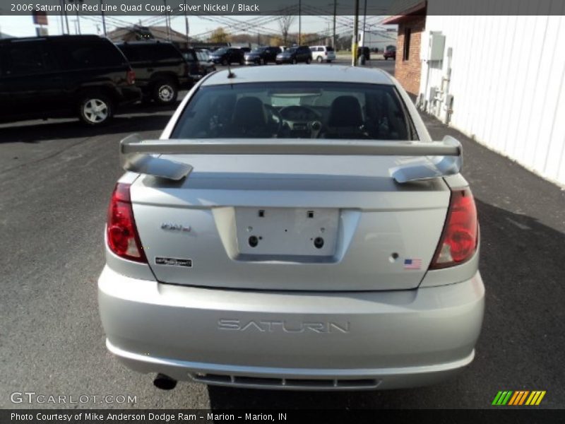 Silver Nickel / Black 2006 Saturn ION Red Line Quad Coupe