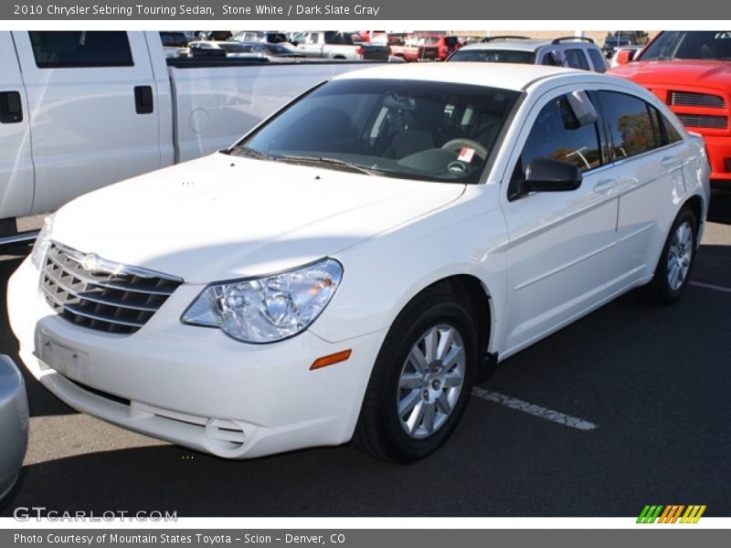 Stone White / Dark Slate Gray 2010 Chrysler Sebring Touring Sedan