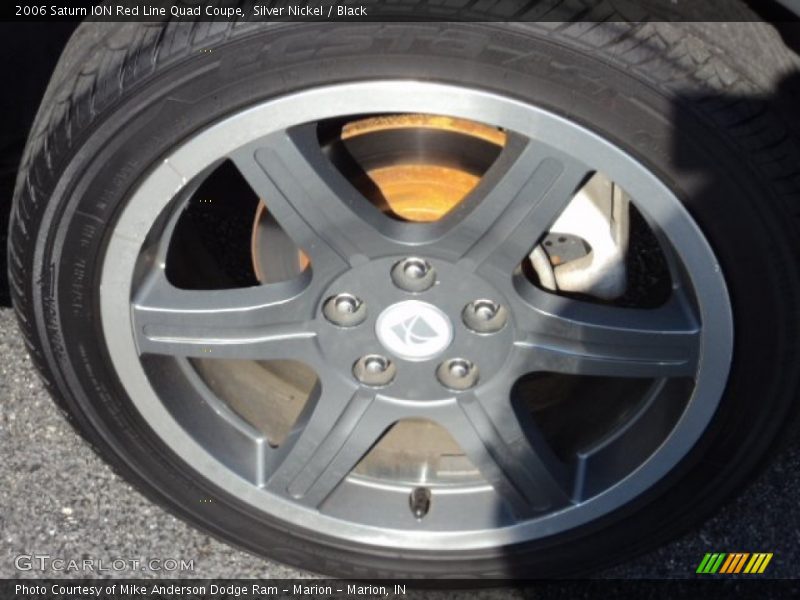 Silver Nickel / Black 2006 Saturn ION Red Line Quad Coupe