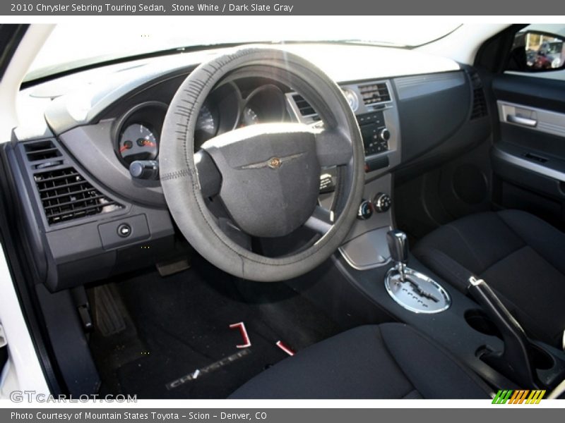 Stone White / Dark Slate Gray 2010 Chrysler Sebring Touring Sedan