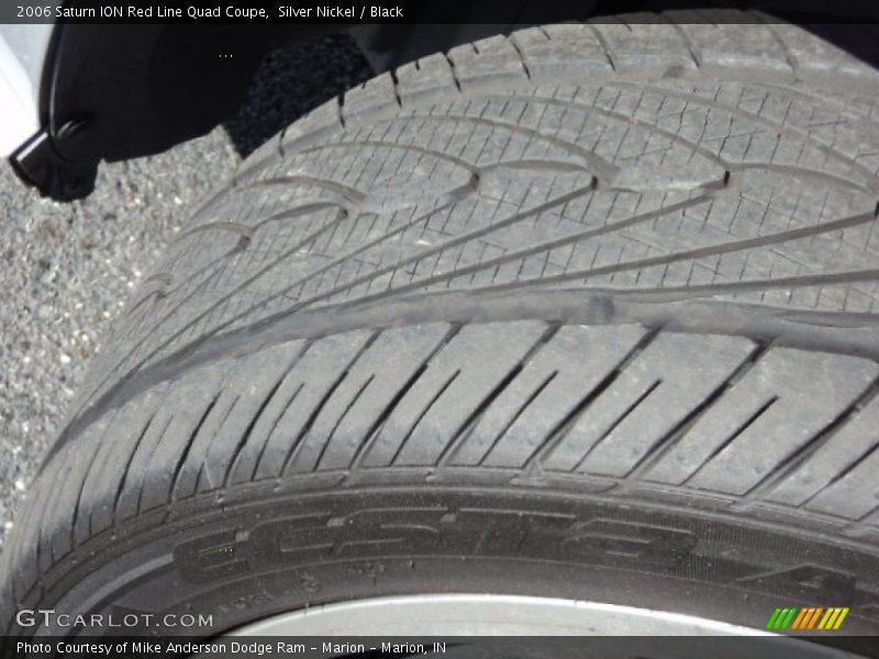 Silver Nickel / Black 2006 Saturn ION Red Line Quad Coupe