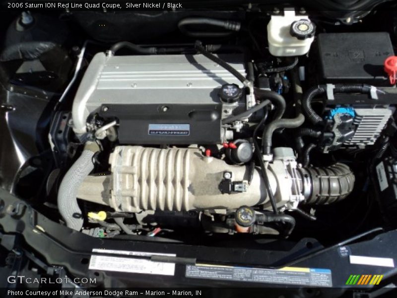  2006 ION Red Line Quad Coupe Engine - 2.0 Liter Supercharged DOHC 16-Valve Ecotec 4 Cylinder