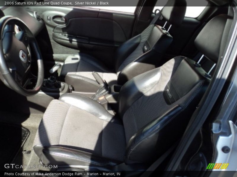 Silver Nickel / Black 2006 Saturn ION Red Line Quad Coupe