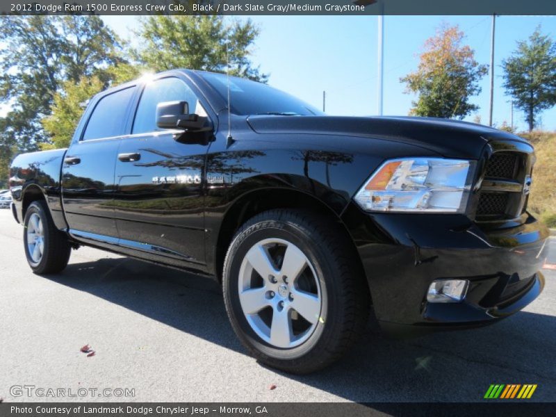 Black / Dark Slate Gray/Medium Graystone 2012 Dodge Ram 1500 Express Crew Cab