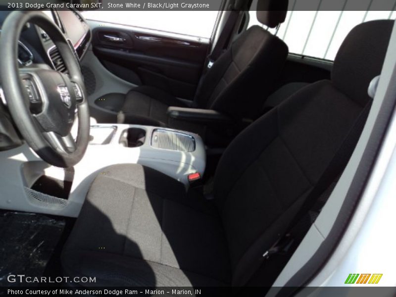 Stone White / Black/Light Graystone 2013 Dodge Grand Caravan SXT