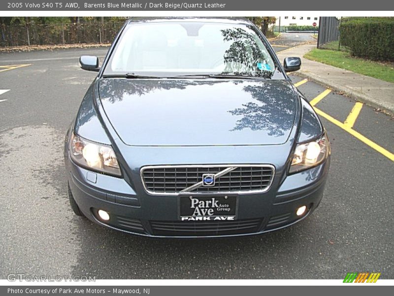 Barents Blue Metallic / Dark Beige/Quartz Leather 2005 Volvo S40 T5 AWD