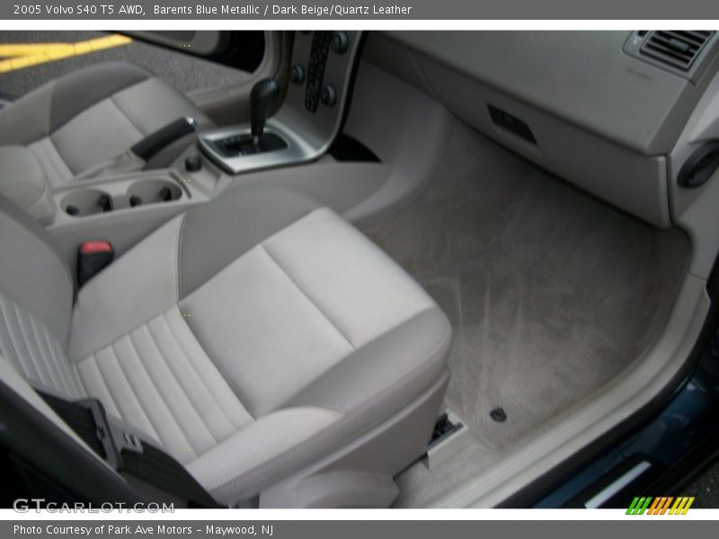 Barents Blue Metallic / Dark Beige/Quartz Leather 2005 Volvo S40 T5 AWD