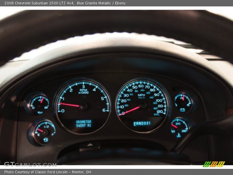 Blue Granite Metallic / Ebony 2008 Chevrolet Suburban 1500 LTZ 4x4