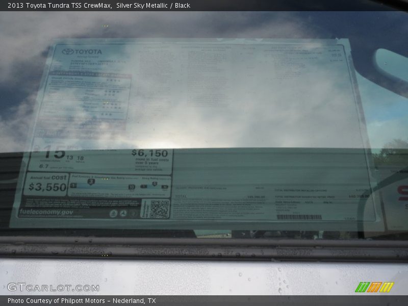 Silver Sky Metallic / Black 2013 Toyota Tundra TSS CrewMax