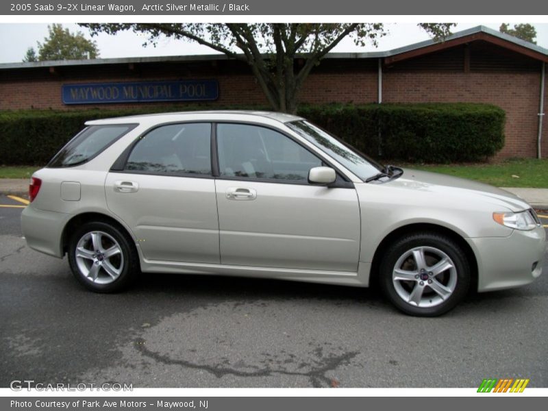 Arctic Silver Metallic / Black 2005 Saab 9-2X Linear Wagon