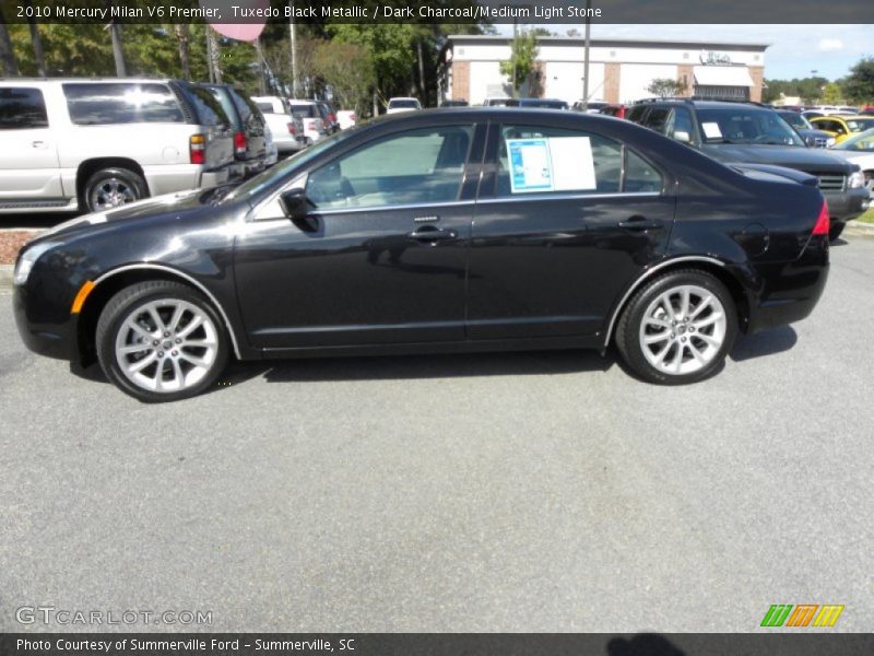 Tuxedo Black Metallic / Dark Charcoal/Medium Light Stone 2010 Mercury Milan V6 Premier