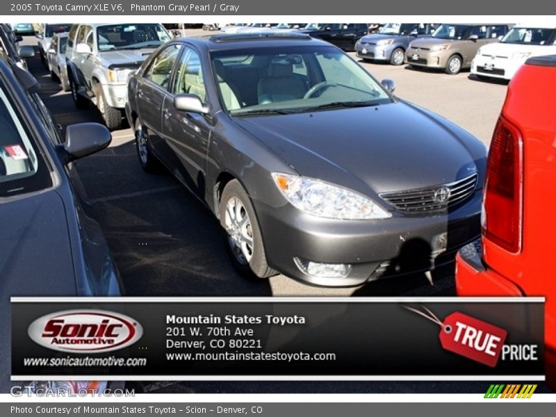 Phantom Gray Pearl / Gray 2005 Toyota Camry XLE V6