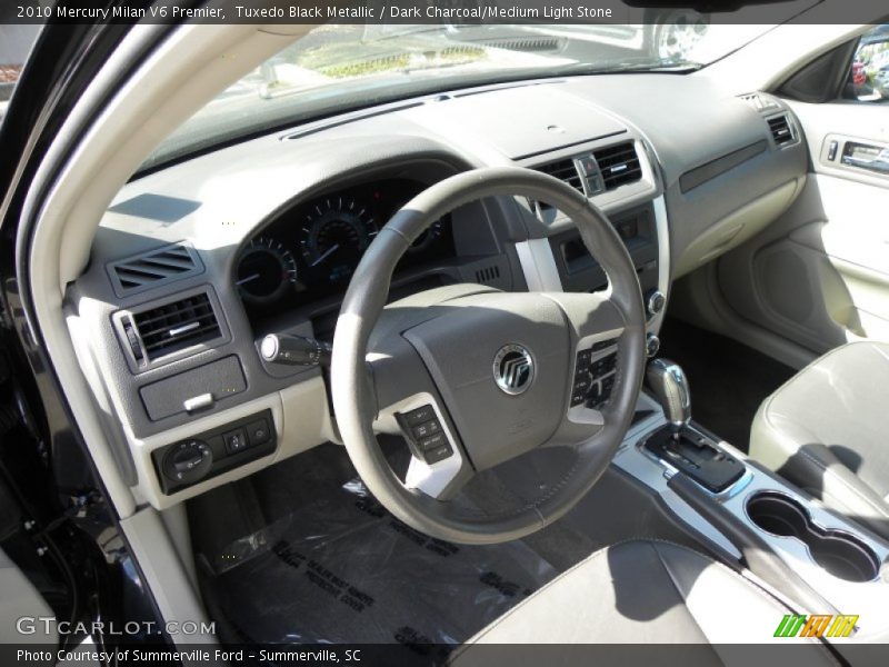 Tuxedo Black Metallic / Dark Charcoal/Medium Light Stone 2010 Mercury Milan V6 Premier