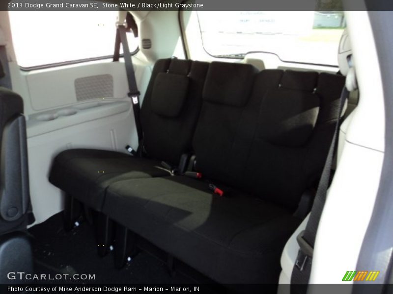 Stone White / Black/Light Graystone 2013 Dodge Grand Caravan SE