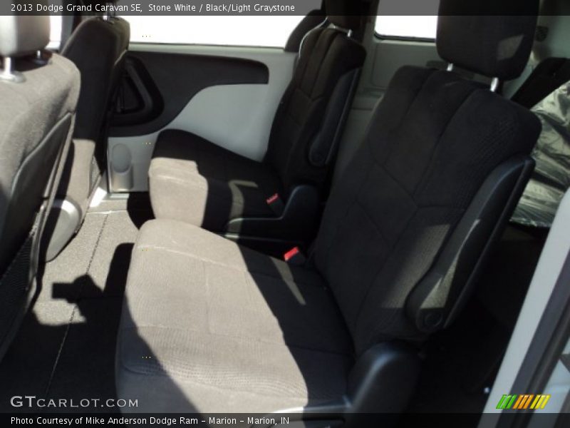 Stone White / Black/Light Graystone 2013 Dodge Grand Caravan SE