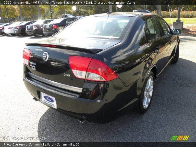 Tuxedo Black Metallic / Dark Charcoal/Medium Light Stone 2010 Mercury Milan V6 Premier