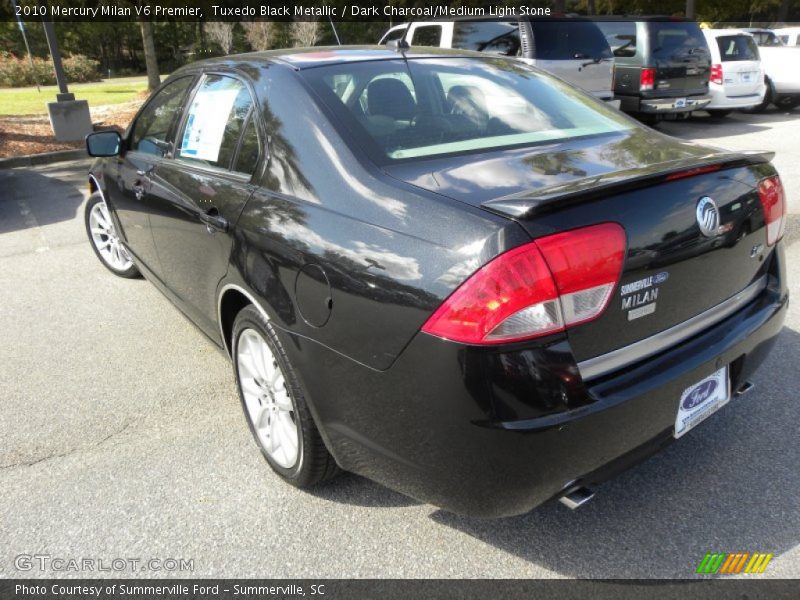 Tuxedo Black Metallic / Dark Charcoal/Medium Light Stone 2010 Mercury Milan V6 Premier
