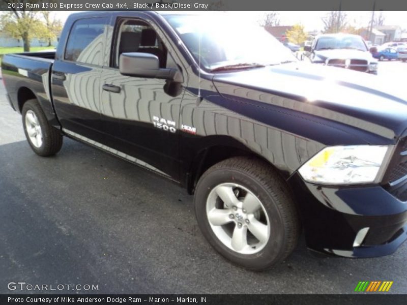 Black / Black/Diesel Gray 2013 Ram 1500 Express Crew Cab 4x4