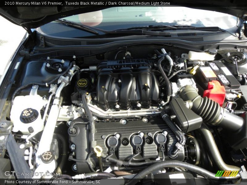 Tuxedo Black Metallic / Dark Charcoal/Medium Light Stone 2010 Mercury Milan V6 Premier