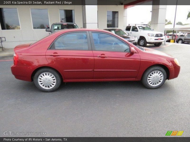 Radiant Red / Beige 2005 Kia Spectra EX Sedan