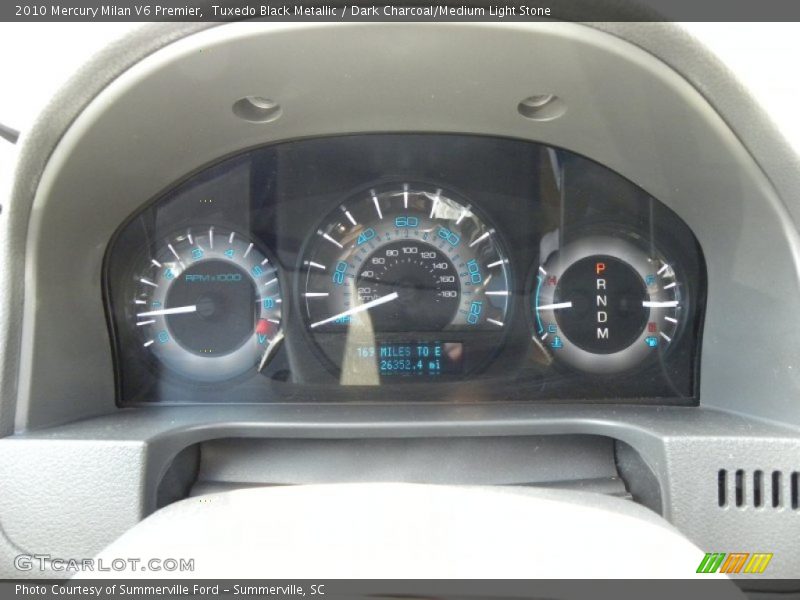 Tuxedo Black Metallic / Dark Charcoal/Medium Light Stone 2010 Mercury Milan V6 Premier