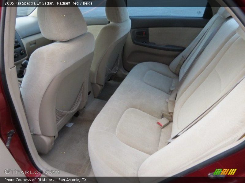 Radiant Red / Beige 2005 Kia Spectra EX Sedan