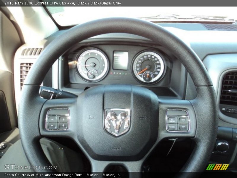 Black / Black/Diesel Gray 2013 Ram 1500 Express Crew Cab 4x4