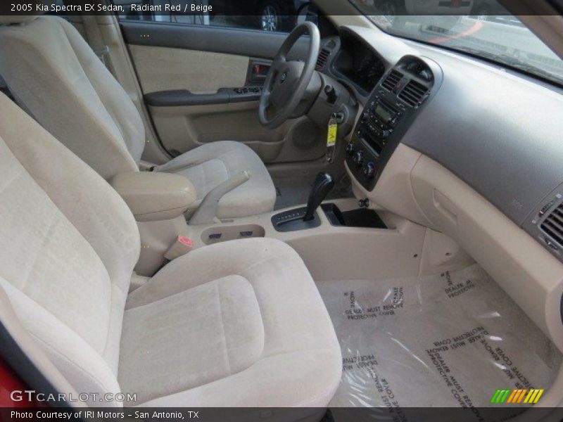 Radiant Red / Beige 2005 Kia Spectra EX Sedan
