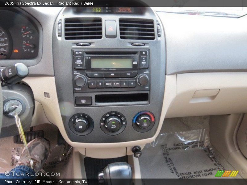 Radiant Red / Beige 2005 Kia Spectra EX Sedan