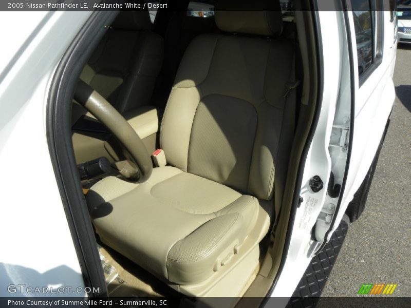 Avalanche White / Desert 2005 Nissan Pathfinder LE