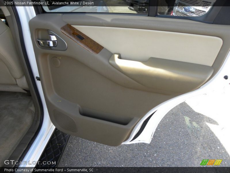 Avalanche White / Desert 2005 Nissan Pathfinder LE