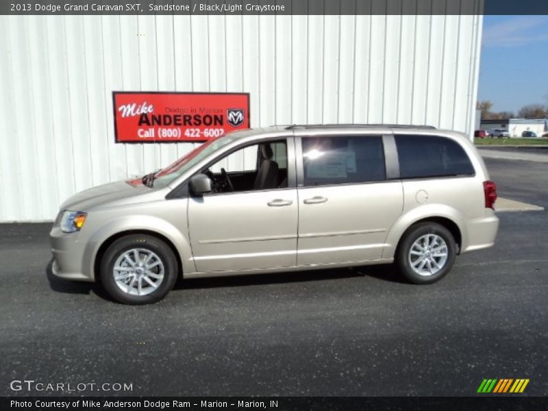 Sandstone / Black/Light Graystone 2013 Dodge Grand Caravan SXT