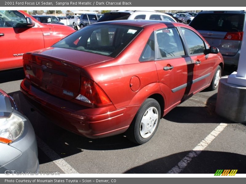 Sangria Red Metallic / Dark Charcoal Black 2001 Ford Focus LX Sedan