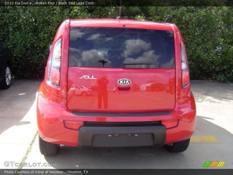 Molten Red / Black Soul Logo Cloth 2010 Kia Soul +