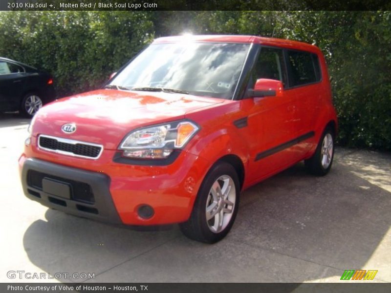Molten Red / Black Soul Logo Cloth 2010 Kia Soul +