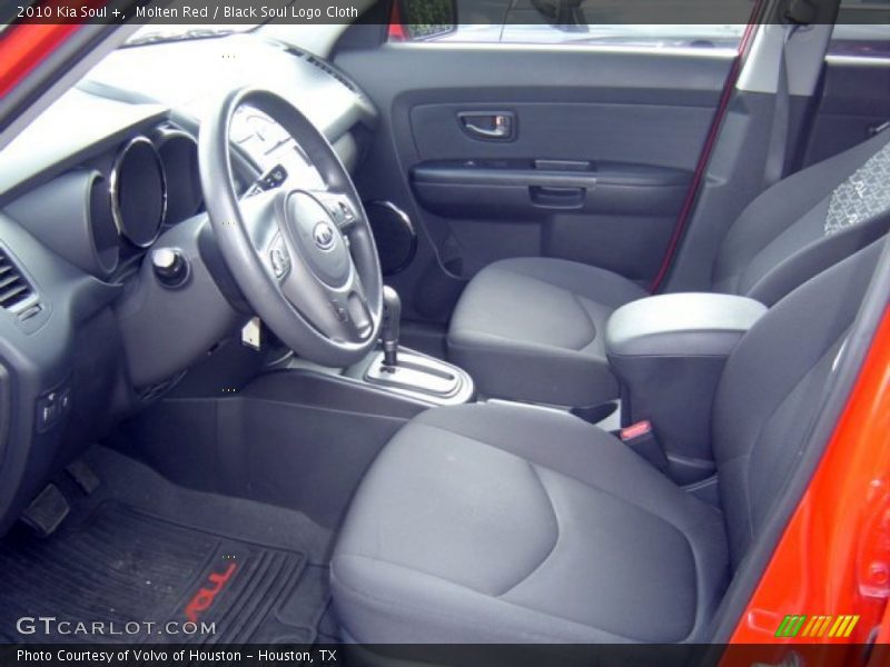 Molten Red / Black Soul Logo Cloth 2010 Kia Soul +