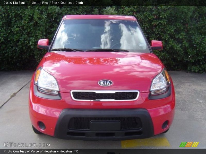 Molten Red / Black Soul Logo Cloth 2010 Kia Soul +