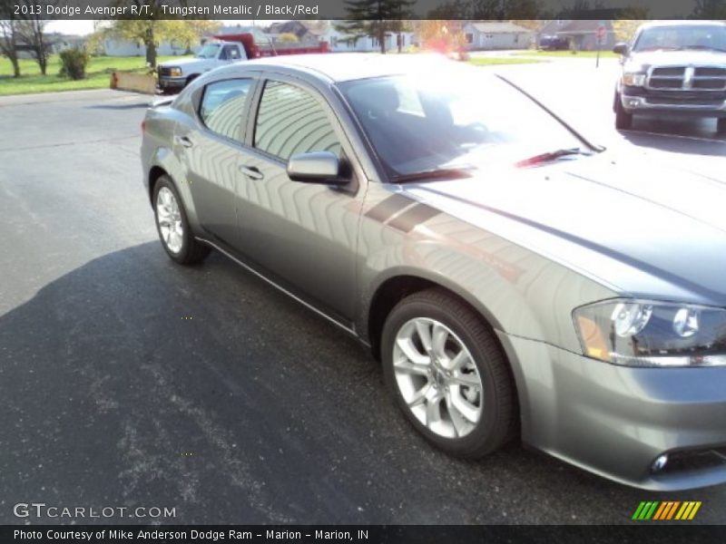 Tungsten Metallic / Black/Red 2013 Dodge Avenger R/T