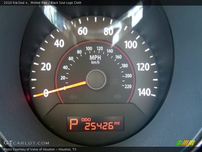 Molten Red / Black Soul Logo Cloth 2010 Kia Soul +