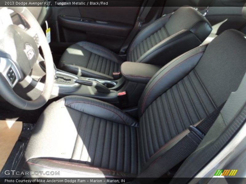 Tungsten Metallic / Black/Red 2013 Dodge Avenger R/T